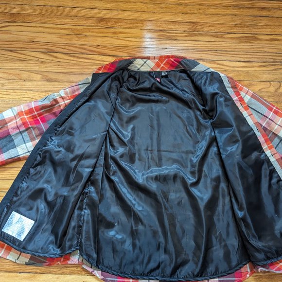 Y2K Element Skateboarding Plaid Lined Flannel - Picture 4 of 4
